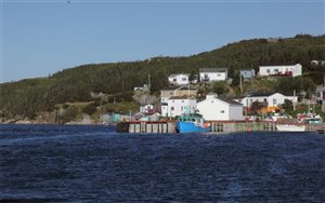 Vue Est du port de La Poile